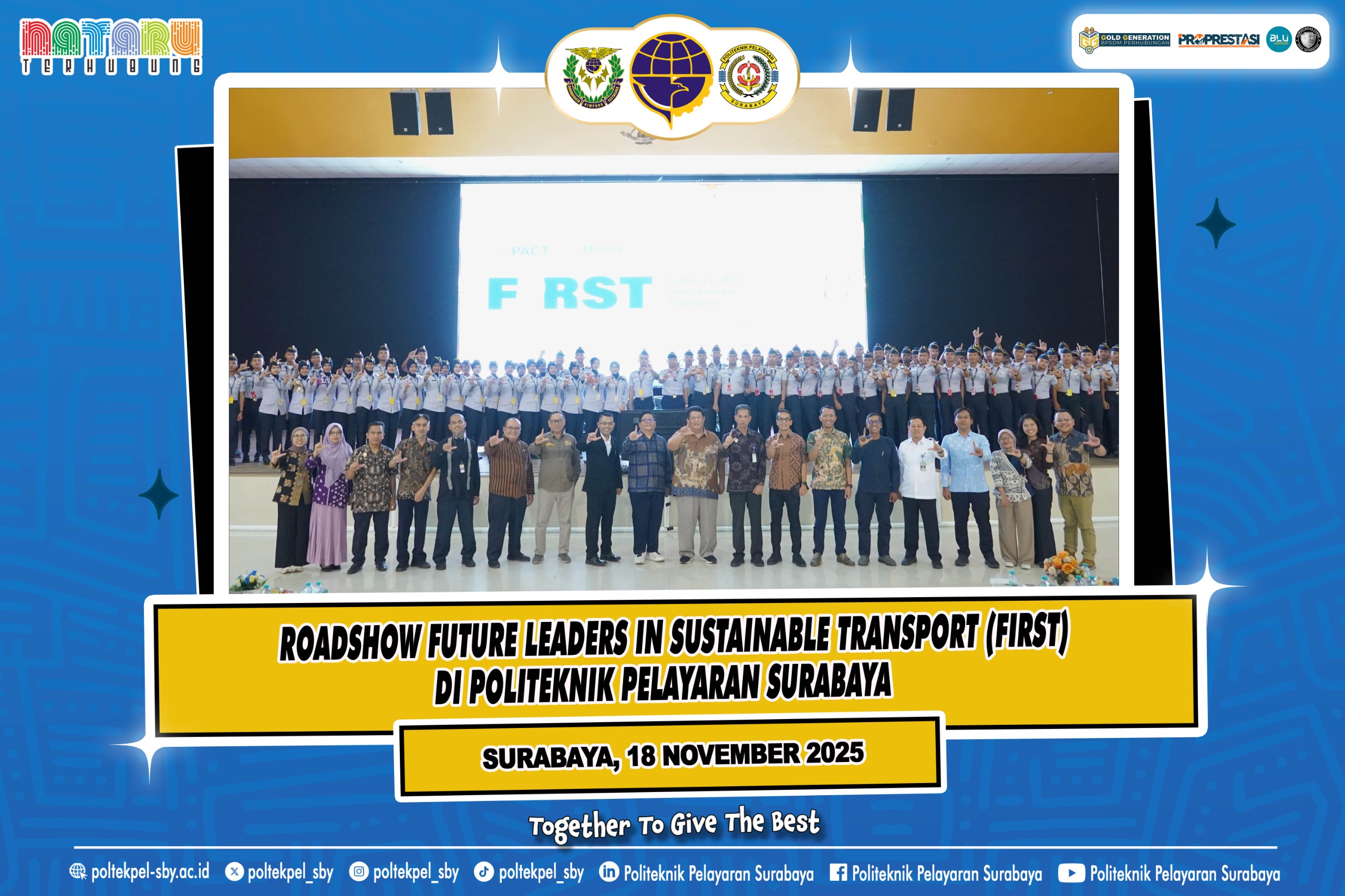 POLTEKPEL SURABAYA SIAP CETAK PEMIMPIN TRANSPORTASI MARITIM RENDAH KARBON