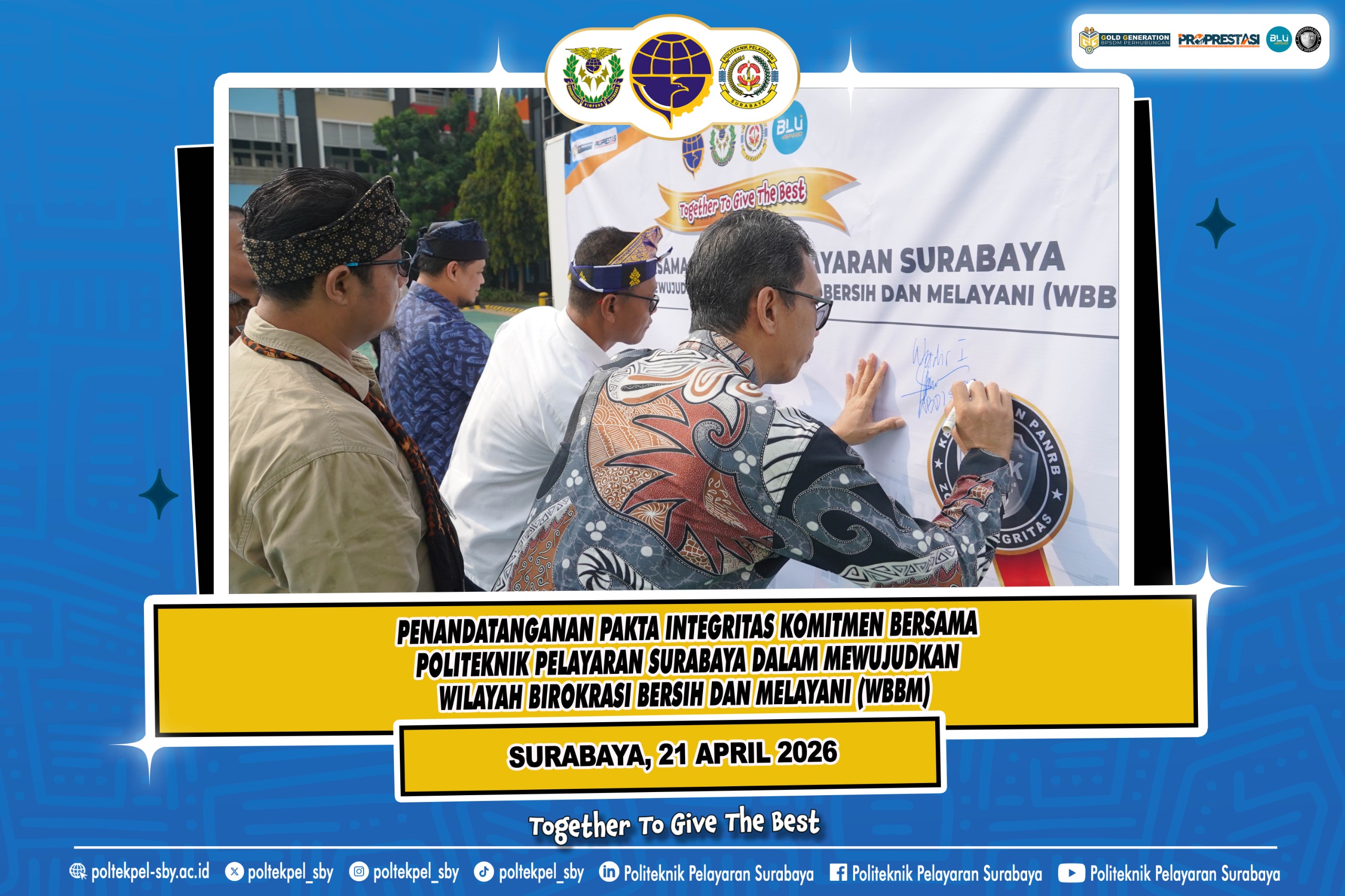 POLTEKPEL SURABAYA SIAP NAIK TINGKAT DARI WBK MENUJU WBBM