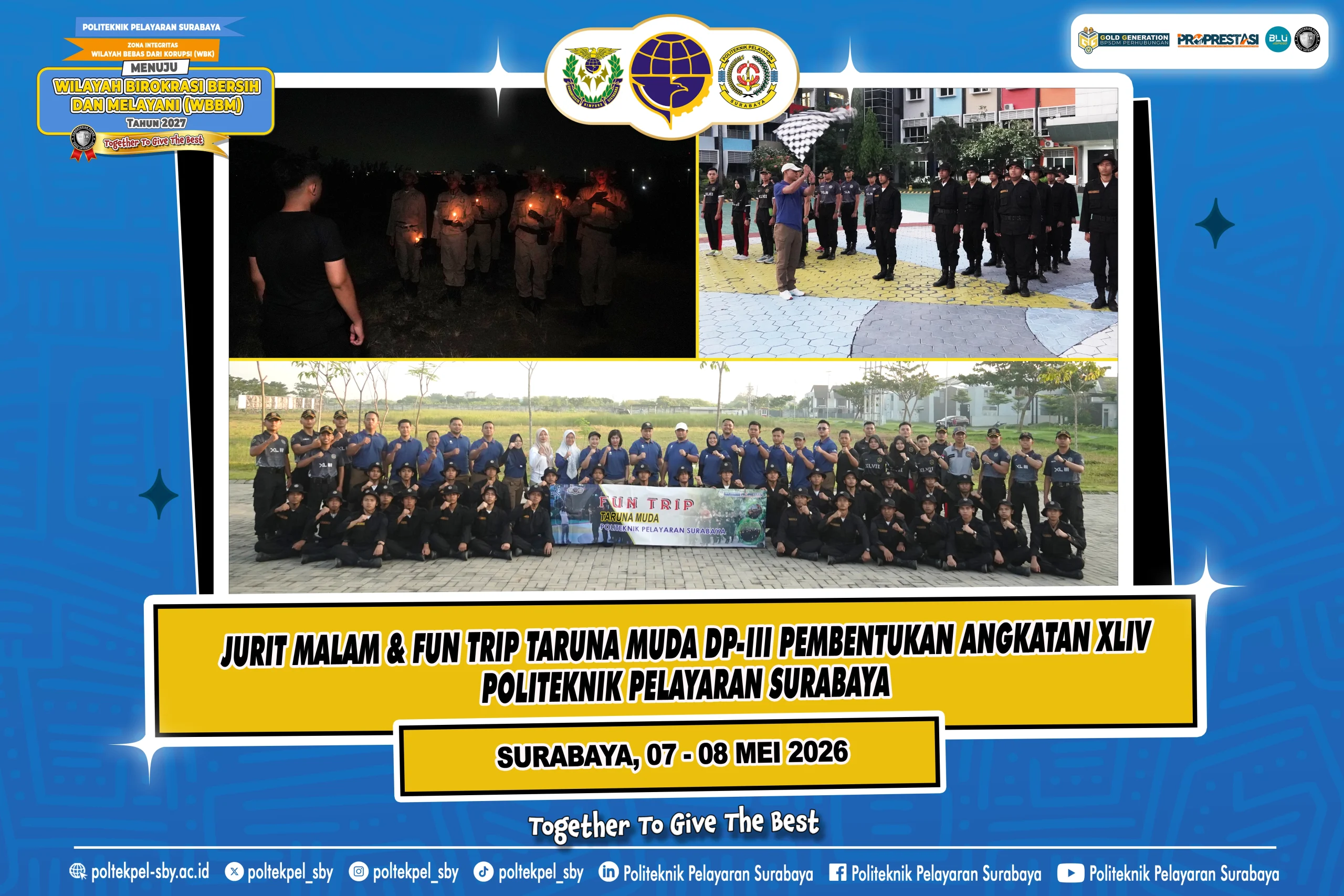 Bentuk karakter tangguh, Taruna Muda DP-III Pembentukan ikuti Jurit Malam dan Fun Trip