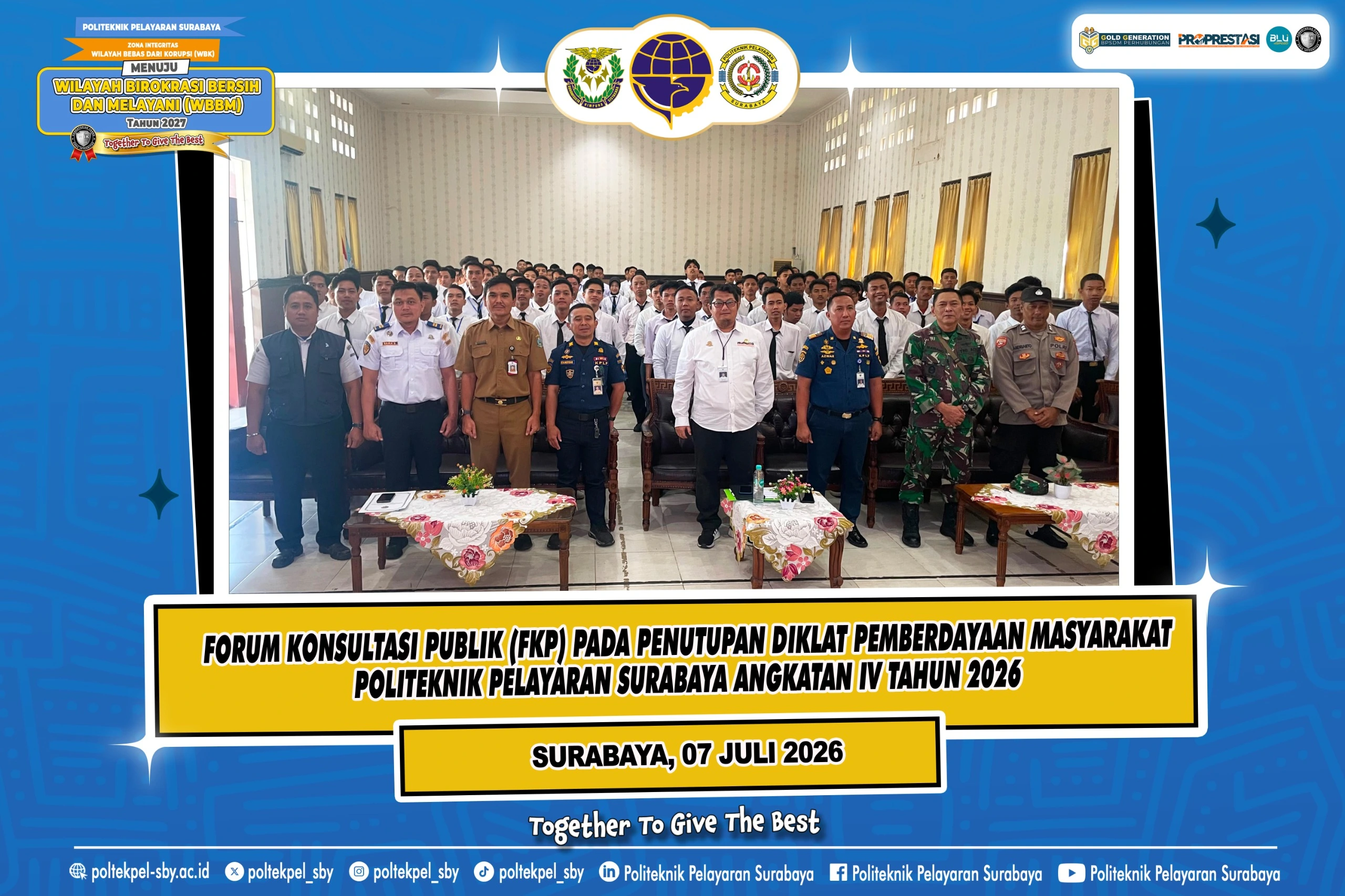 SERAP ASPIRASI PESERTA DPM, POLTEKPEL SURABAYA GELAR FORUM KONSULTASI PUBLIK DI SUMENEP
